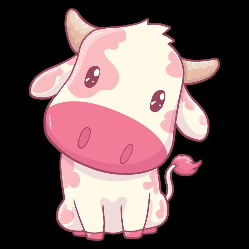 Kuh Erdbeerkuh Kawaii