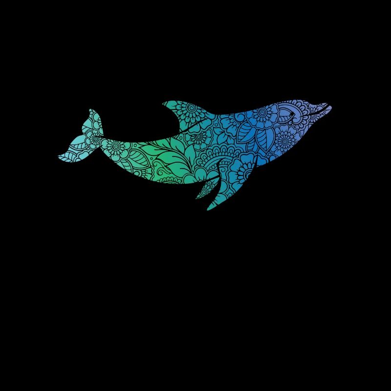 Deflin with pattern mammal in water