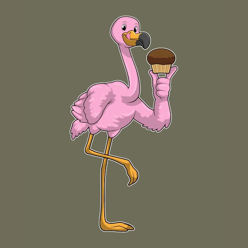 Flamingo Muffin