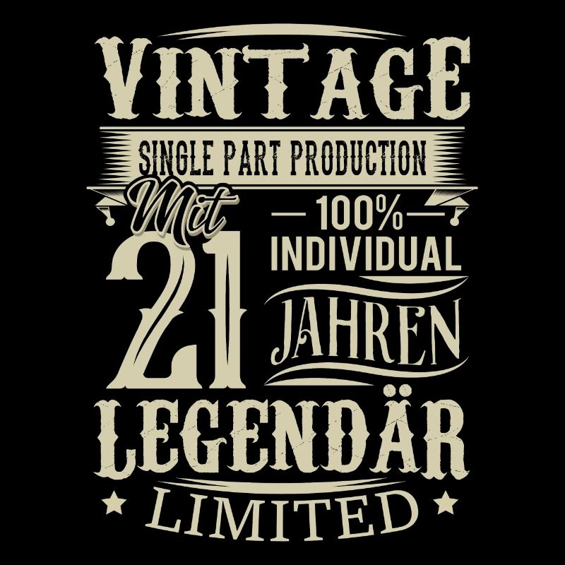 21. Geburtstag Vintage Legendär