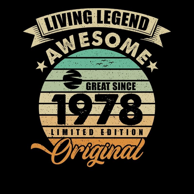 1978 Geburtstag Retro Orginal