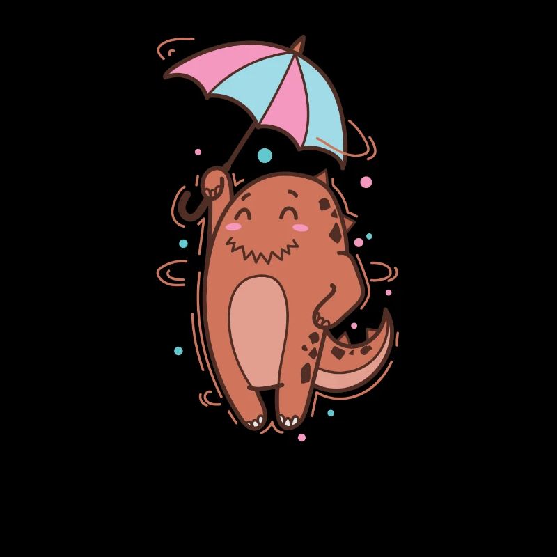 Dino with parasol Dinosaur Reptile