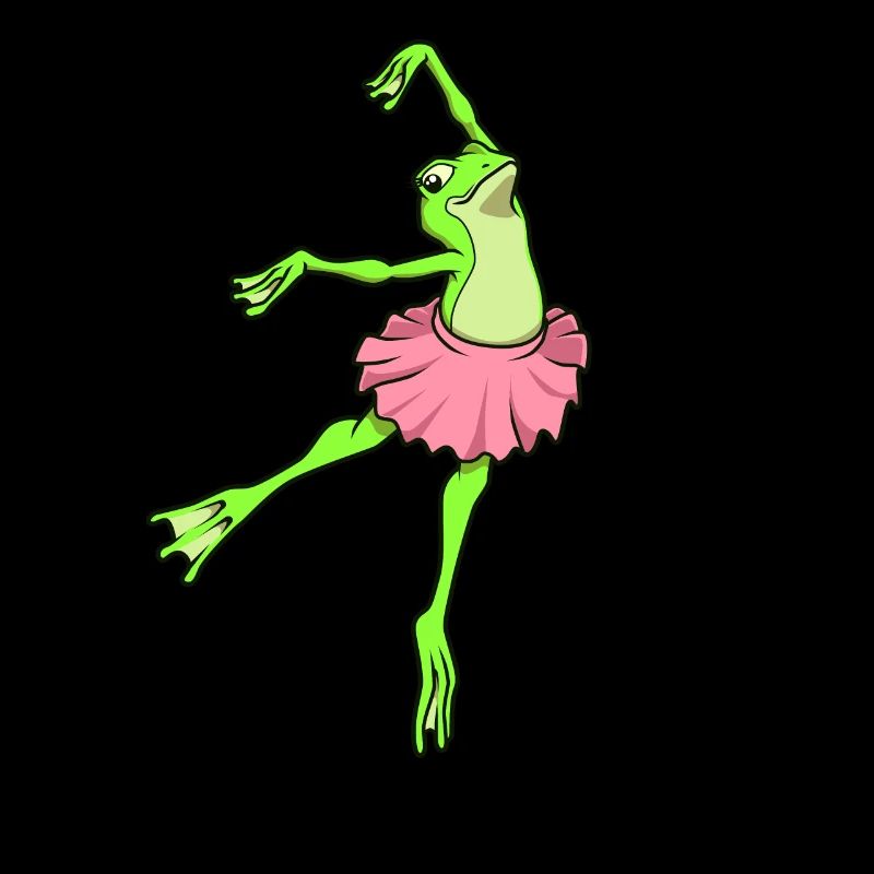 Comic Frog Dances Ballet - Ballerine