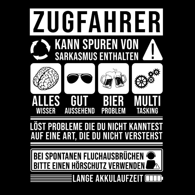 Zugfahrer Spruch lustig