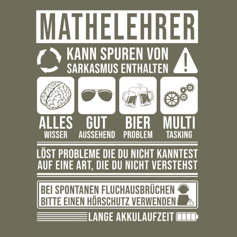 Mathelehrer Spruch lustig