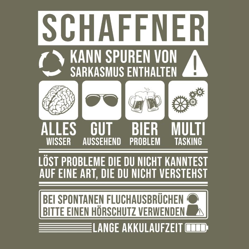 Schaffner Spruch lustig