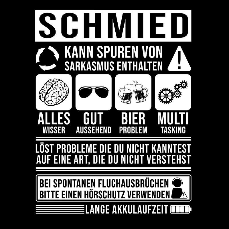 Schmied Spruch lustig