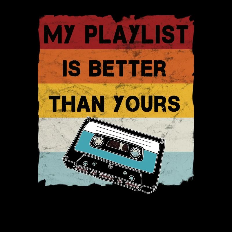 Retro Kassette Cool Musiker