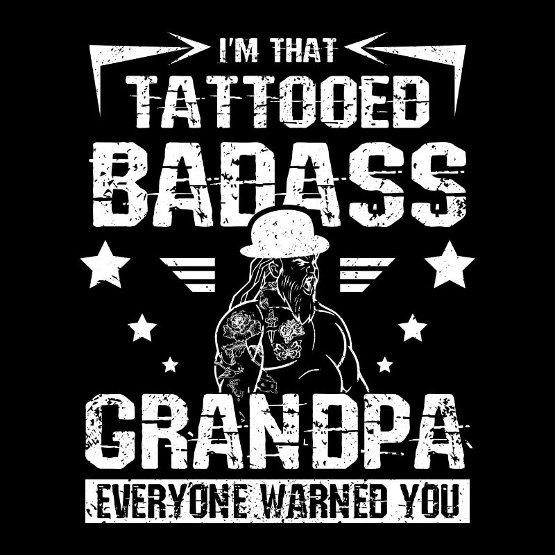 Grand-père badass tatoué