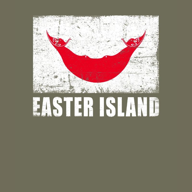 Easter Island Flag Grunge Easter Island Flag
