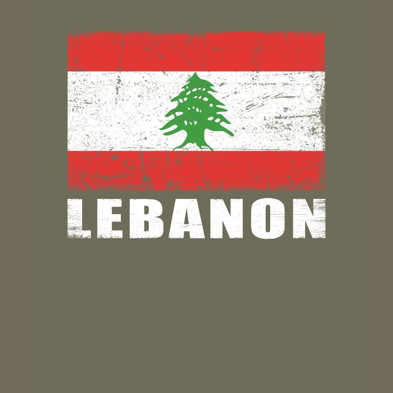 Liban Drapeau Grunge Liban Drapeau
