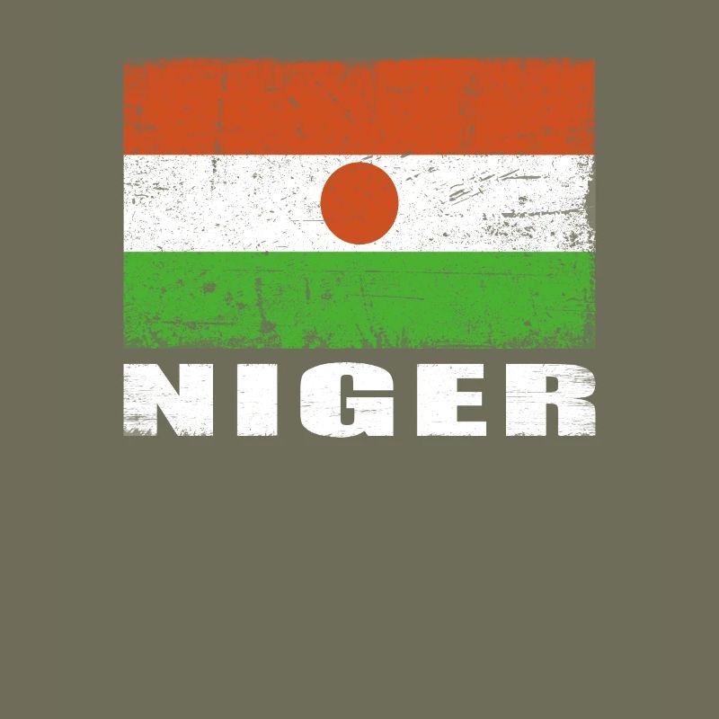Drapeau du Niger Grunge Drapeau du Niger