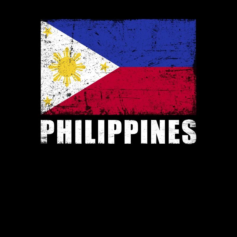 Drapeau des Philippines Grunge Drapeau des Philippines