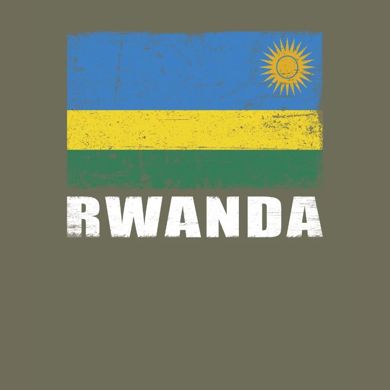 Drapeau du Rwanda Grunge Drapeau du Rwanda