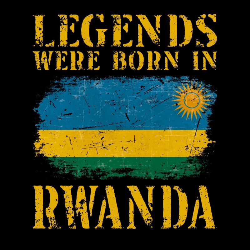 Vintage Design Drapeau du Rwanda