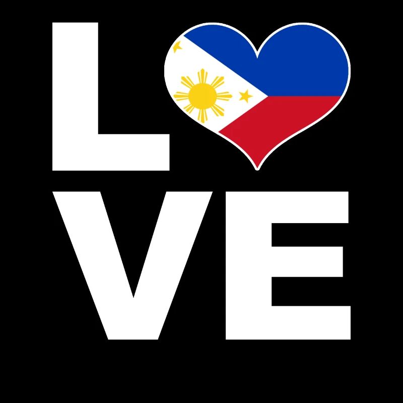 J’aime le drapeau du cœur des Philippines Philippines