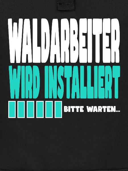Waldarbeiter wird installiert