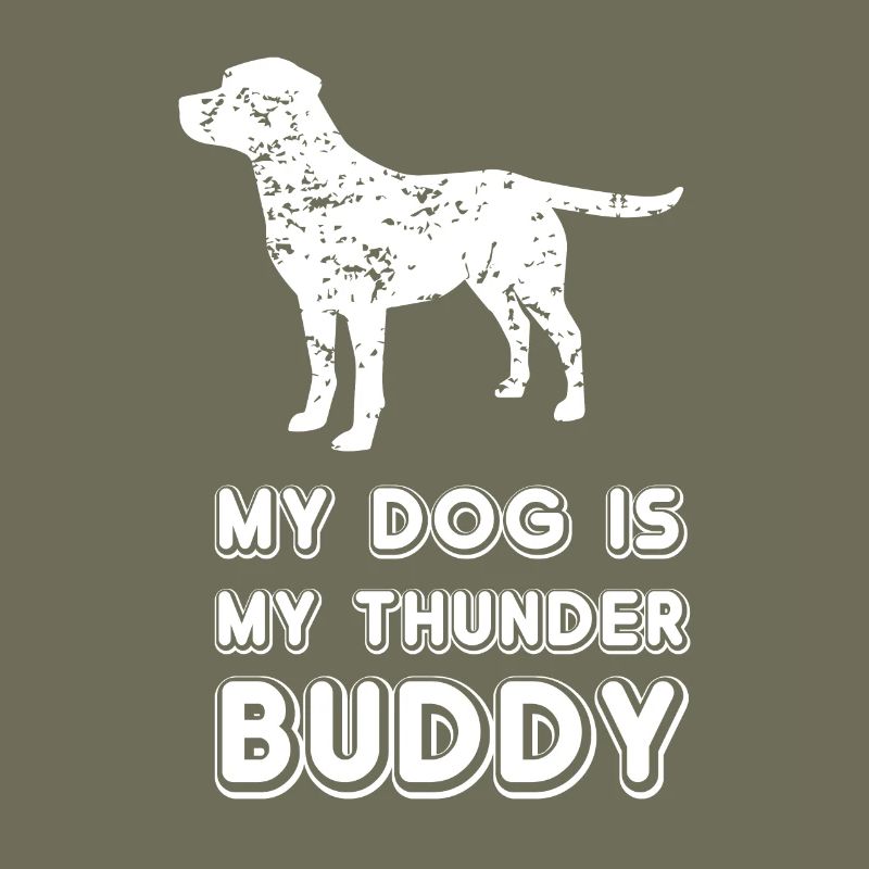 My dog is my Thunder Buddy
