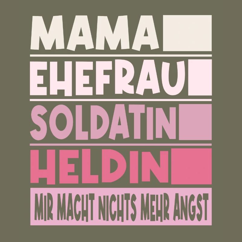 Soldatin Mama Ehefrau Heldin