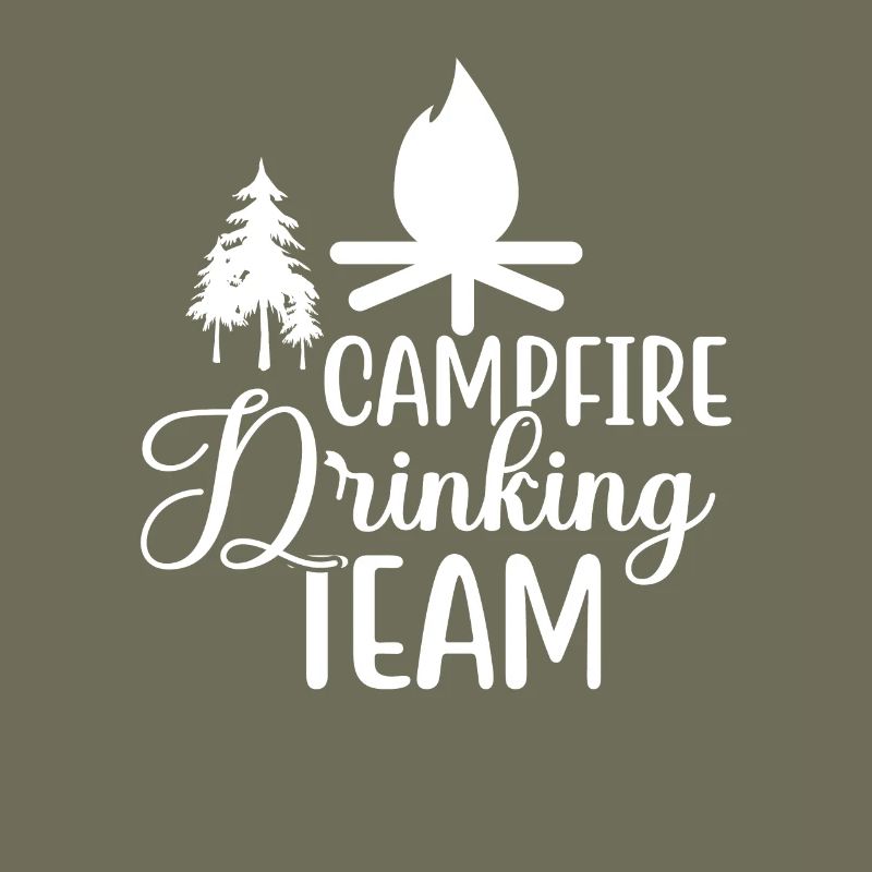Campfire Drinking Team Hiking Shirt