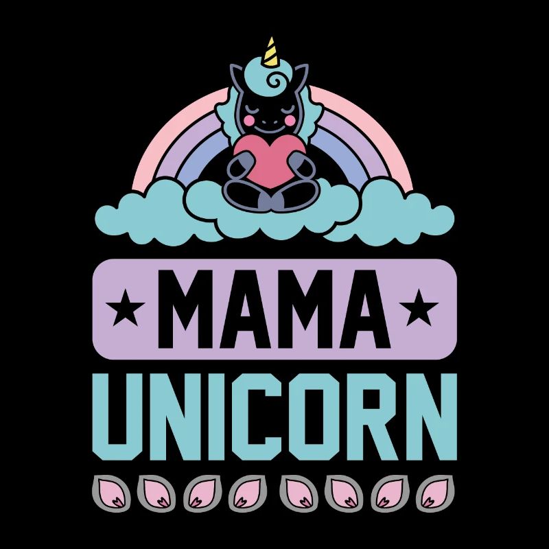 Mama Einhorn Licorne