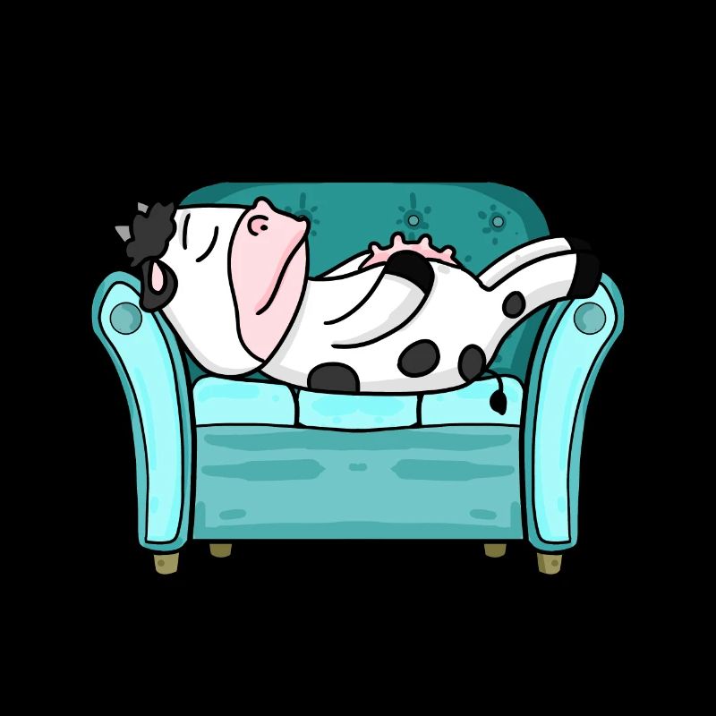 Lit de vache Couché Sommeil Sommeil