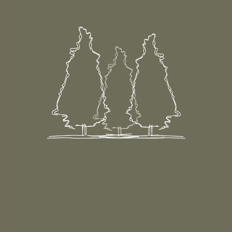 Tree Forest Lineart