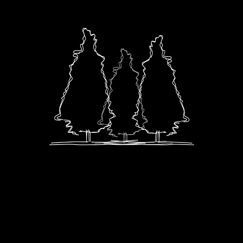 Tree Forest Lineart