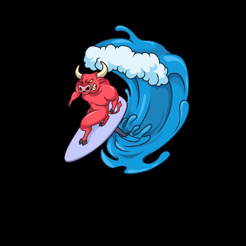 Taurus Surfer on Hydrofoil Surfboard