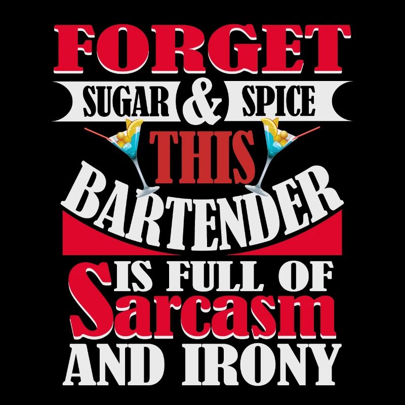 Barman plein de sarcasme et cocktail ironique