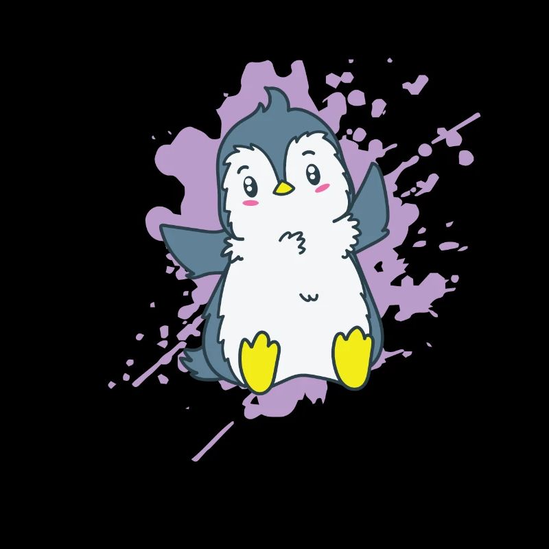 Pingouin se réjouit de l’animal de style kawaii