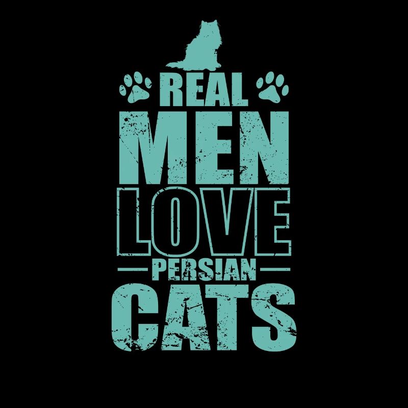 De vrais hommes aiment les chats persans chat domestique