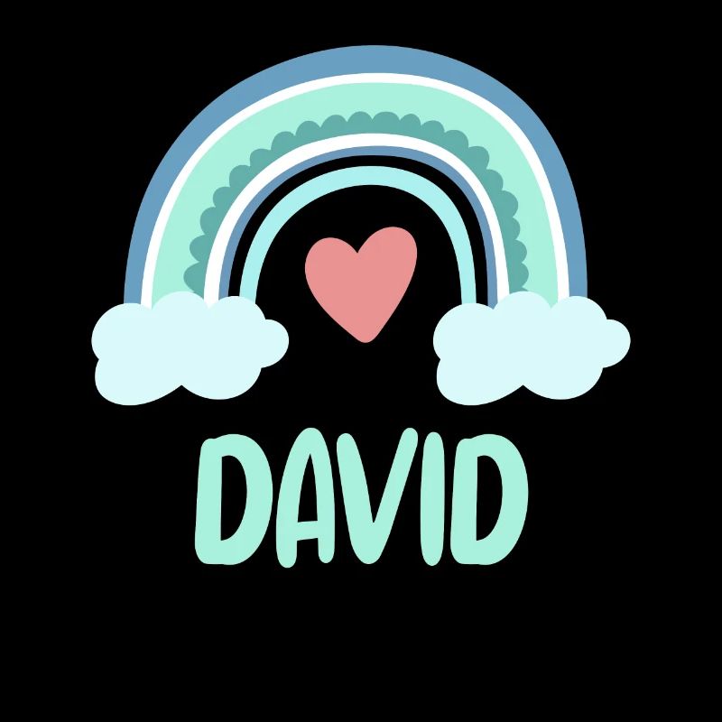 David Name Rainbow Baby