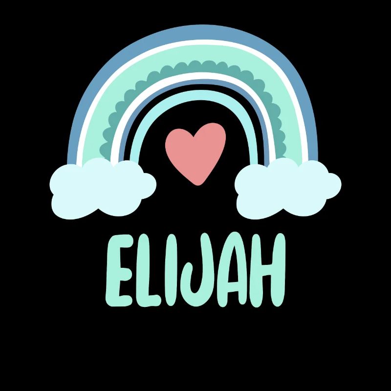 Elijah Name Rainbow Baby