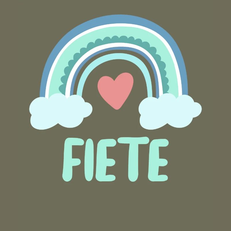 Fiete Name Regenbogen Baby