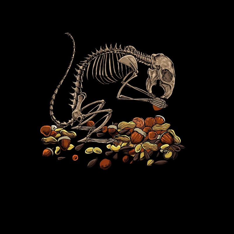 Squirrel Skeleton - Aestethic Goblincore