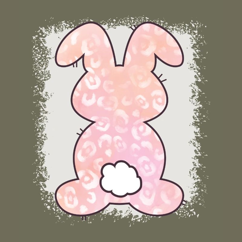 Leopard Print Bleached Easter