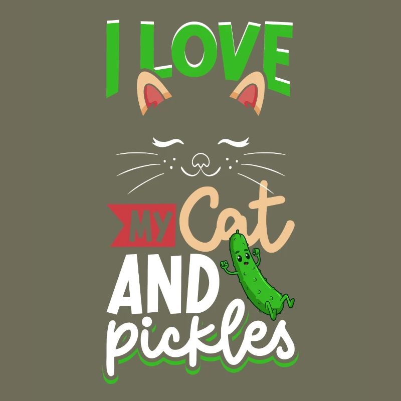 J’aime mon chat et mes cornichons - Concombres