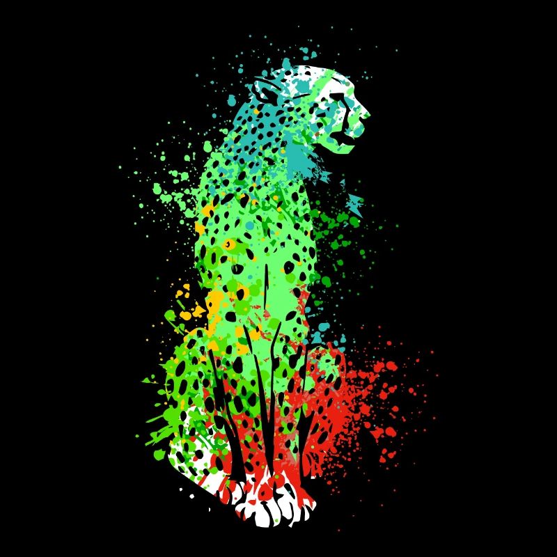 Splash Art Wildcat Guépard