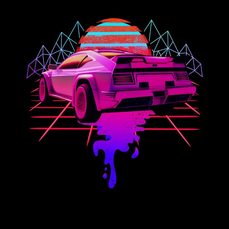 Retro Wave Racing Supercar