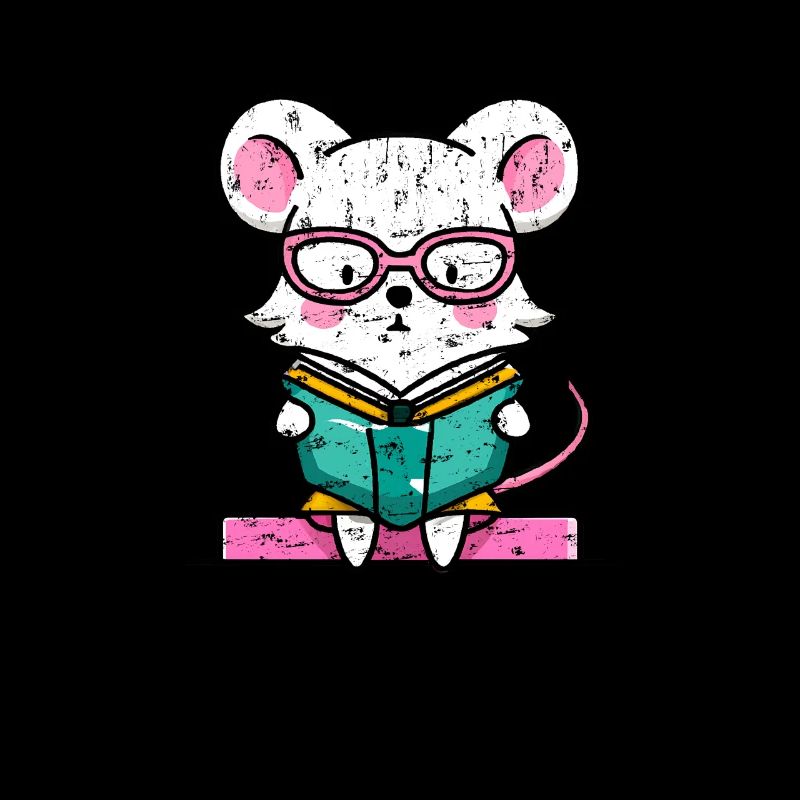 Bookworm Mouse in the Book