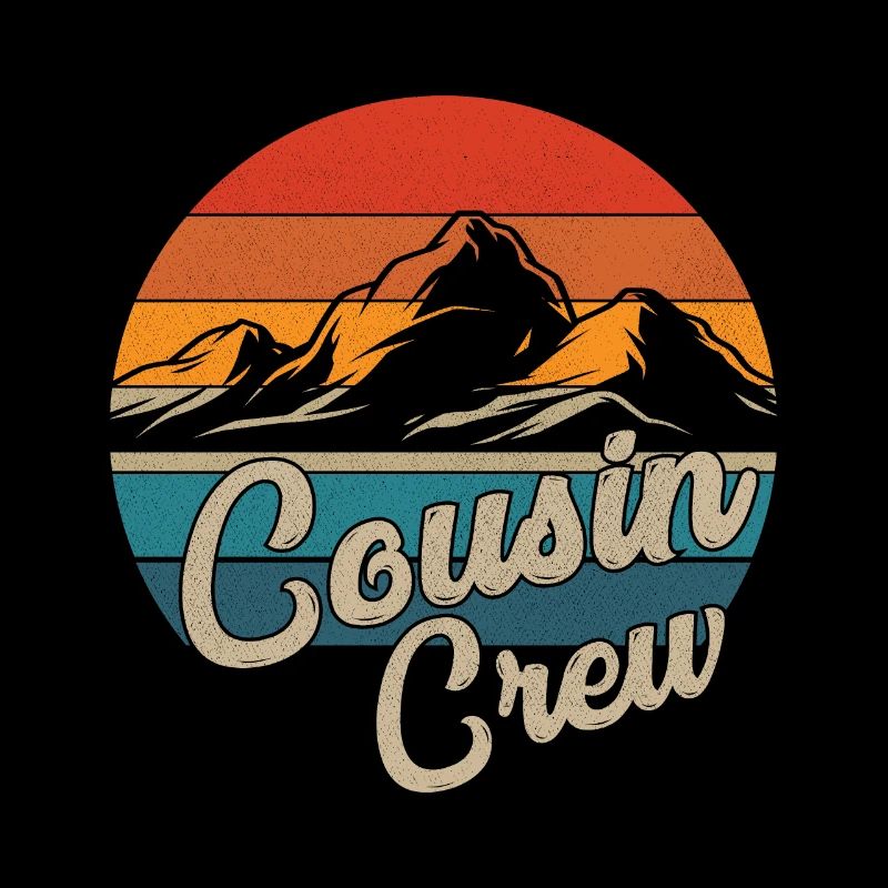 Cousin Crew Camping Outdoor Sunset Summer Camping