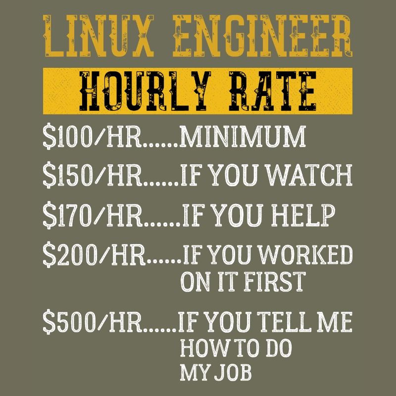 Linux Engineer Hourly Rate Mechanic Labor rate