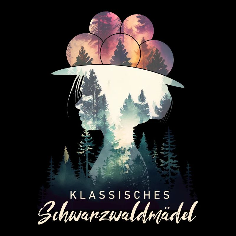 Klassisches Schwarzwaldmädel Schwarzwald Bollenhut