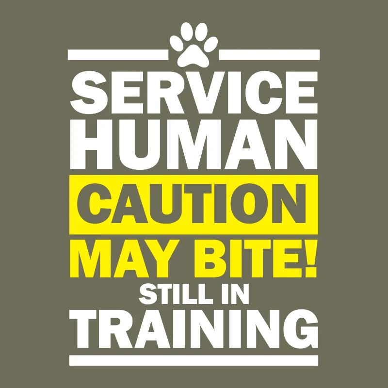 Service Human Caution May Bite Still in Training