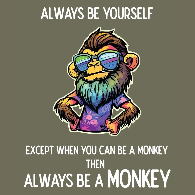 Sei immer ein Affe