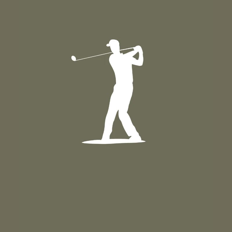 Golfer Tee Silhouette - Design pour hommes