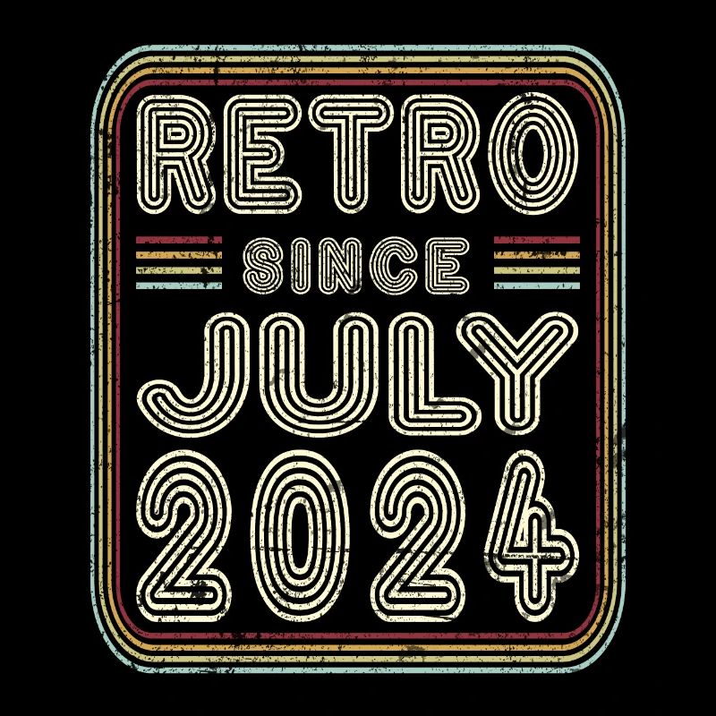 Geburtstag Juli 2024 Retro Geschenk