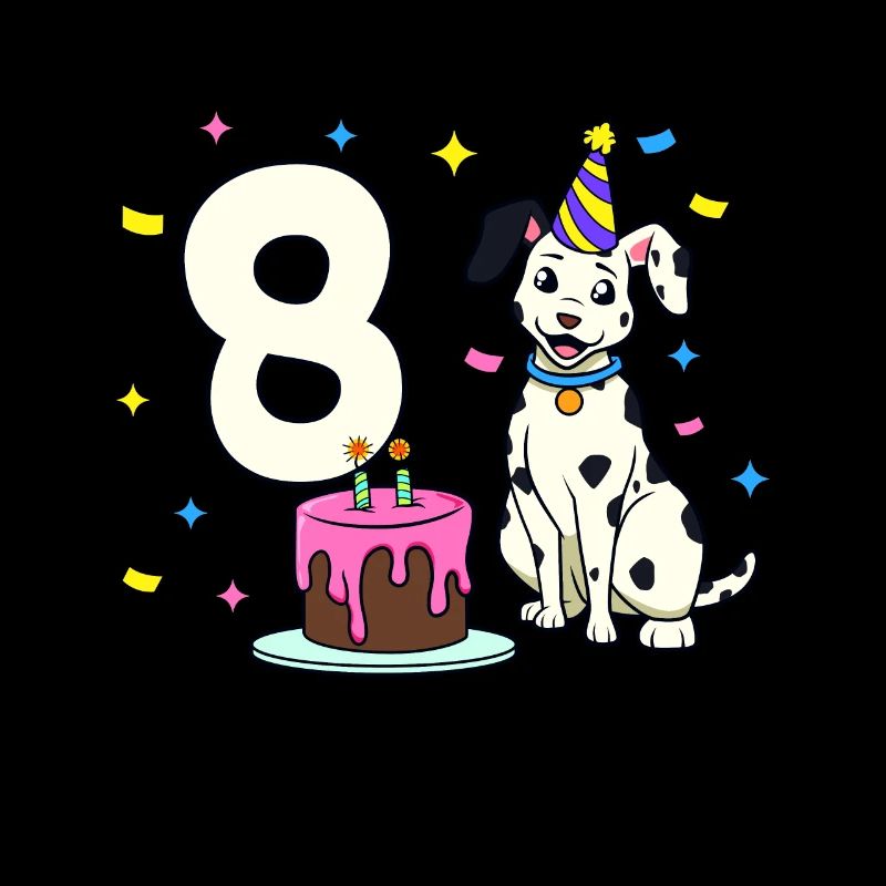 Mit Dalmatiner - Mädchen Geburtstag 8 Jahre