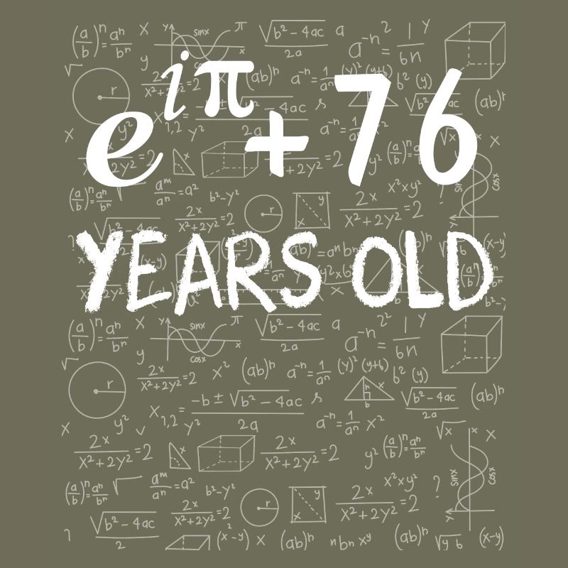 75th birthday 75 years Euler Identity math gift